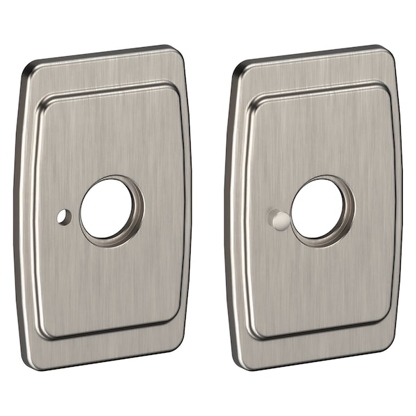 Baldwin Privacy Rosettes Lifetime Satin Nickel R046.056.PV - main